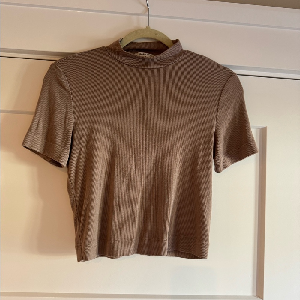 BAABTON MOCK NECK T SHIRT